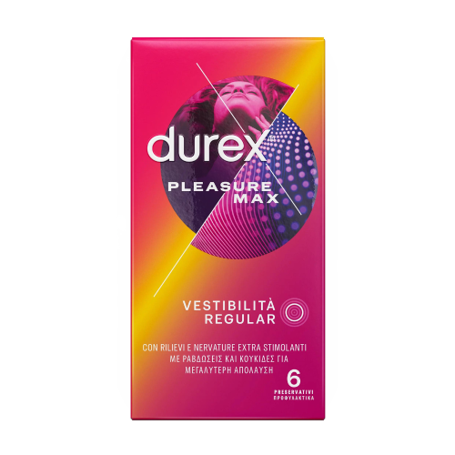 Durex Pleasure Max Vestibilità Regular 6 Profilattici