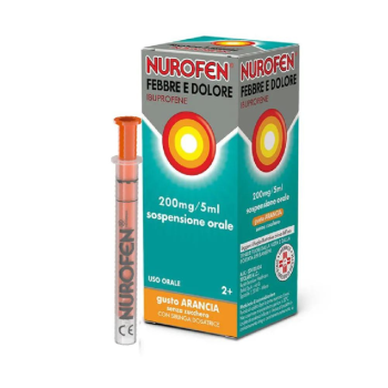 nurofen febbre e dolore sciroppo bambini 200mg/5ml arancia 100ml - reckitt