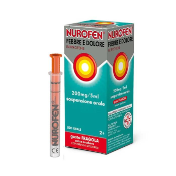 nurofen febbre dolore sciroppo bambini 200mg/5ml fragola 100ml - reckitt