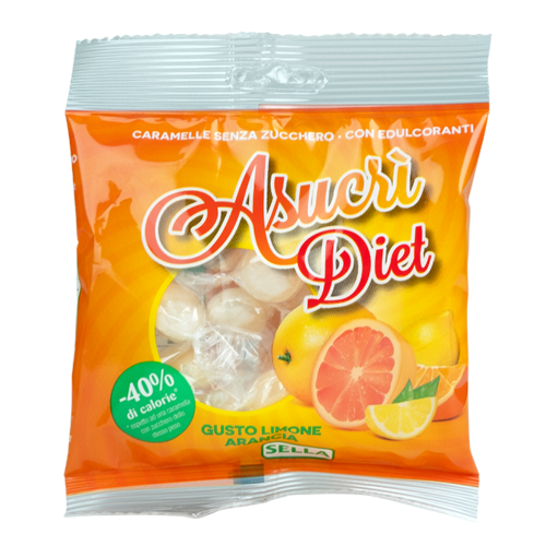 Asucri Diet Limone E Arancio Caramelle Senza Zucchero 40g - Sella