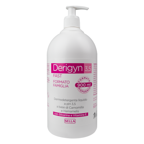 Derigyn pH 3,5 Fast Detergente Intimo Formato Risparmio 900ml