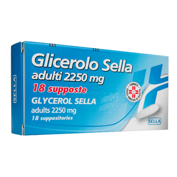 glicerolo adulti 18 supposte 2250mg - sella