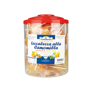 lecca lecca camomilla gusto arancia oppure limone 1 pezzo