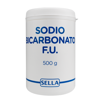 sodio bicarbonato f.u. polvere barattolo 500g - sella