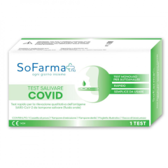 sofarmapiù test covid autodiagnostico per l'antigene sars-cov-2 - tampone rapido salivare