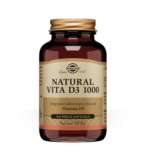 Solgar - Natural Vita D3 1000 100 Perle Softgels