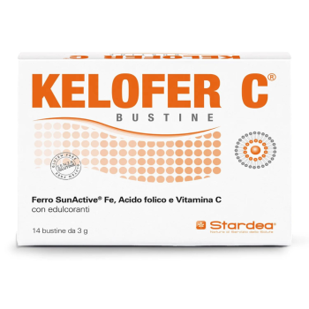 kelofer c - integratore di ferro acido folico e vitamina c 14 bustine