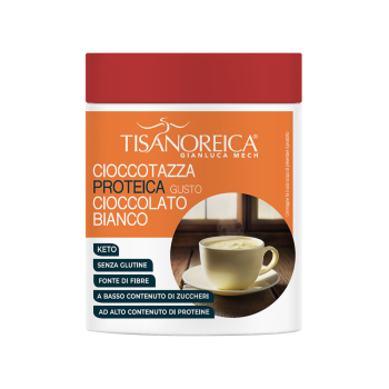 gianluca mech - tisanoreica cioccotazza proteica gusto cioccolato bianco 400g