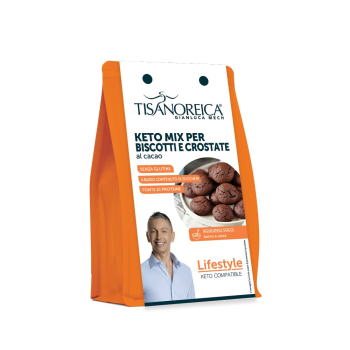 gianluca mech - tisanoreica keto mix per biscotti e crostate al cacao lifestyle 400gr