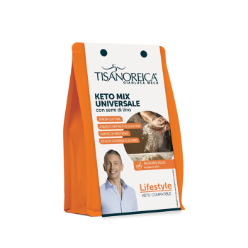 gianluca mech - tisanoreica keto mix universale con semi di lino 400g