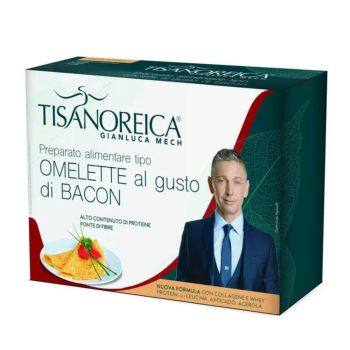 gianluca mech - tisanoreica preparato alimentare tipo omelette al gusto di bacon 4 pat x 28g