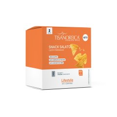 gianluca mech - tisanoreica keto snack salato gusto formaggio 2 x 25g