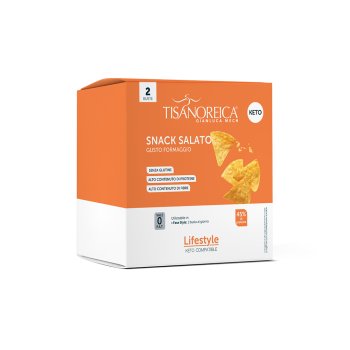 gianluca mech - tisanoreica keto snack salato gusto formaggio 2 x 25g