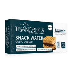 gianluca mech - tisanoreica snack wafer gusto vaniglia 2 snack da 17,5g