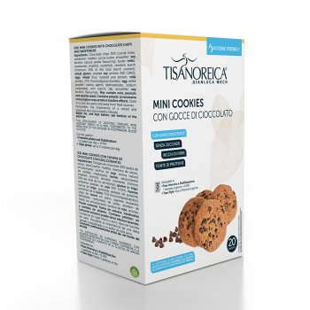 gianluca mech - tisanoreica mini cookies con gocce di cioccolato glycemic friendly 250g