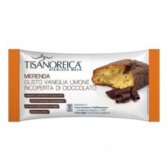 gianluca mech - tisanoreica merenda gusto vaniglia limone ricoperta cioccolato 50g