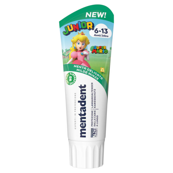 Mentadent Dentifricio Junior 6-13 Anni Menta Delicata 75ml