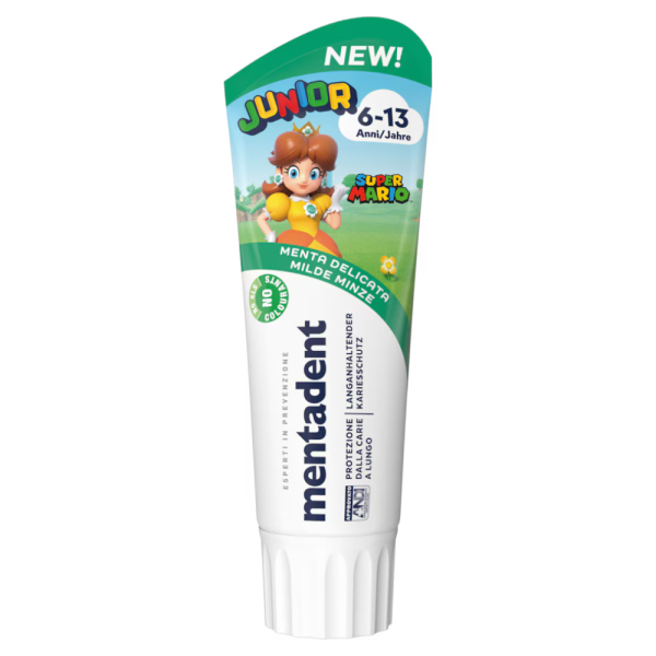 Mentadent Dentifricio Junior 6-13 Anni Menta Delicata 75ml