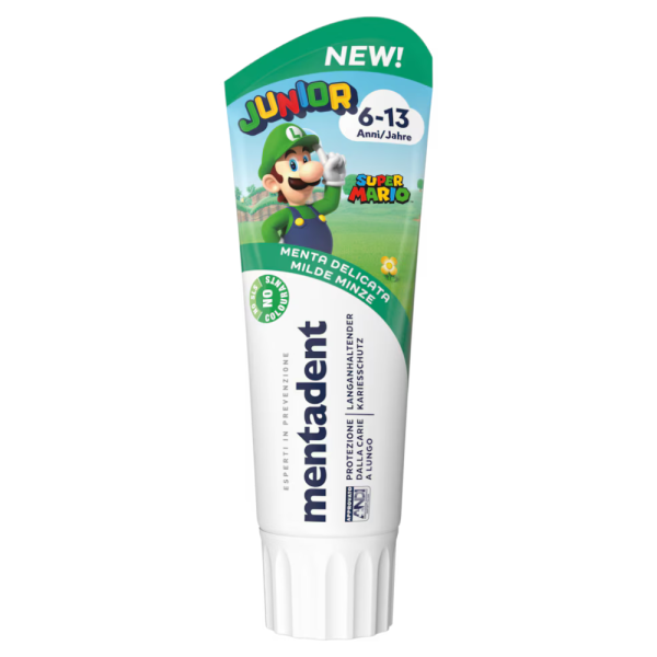 Mentadent Dentifricio Junior 6-13 Anni Menta Delicata 75ml