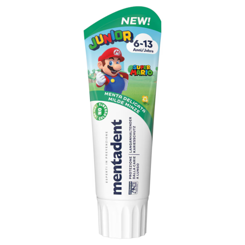 Mentadent Dentifricio Junior 6-13 Anni Menta Delicata 75ml