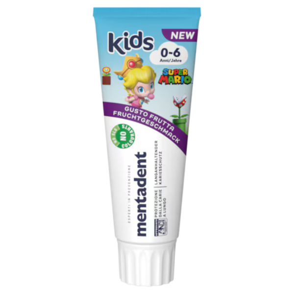 Mentadent Dentifricio Kids 0-6 Anni Gusto Frutta 75ml