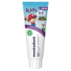 mentadent dentifricio kids 0-6 anni gusto frutta 75ml