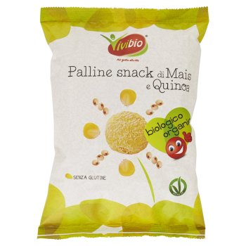 vivibio palline snack di mais e quinoa 40g