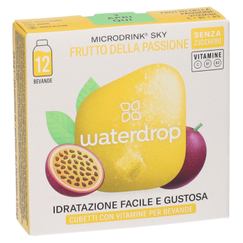 waterdrop microdrink sky fragola ananas frutto della passione 12 cubetti con vitamine per bevande