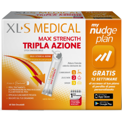 xls medical max strength tripla azione controllo del peso 60 stick orosolubili