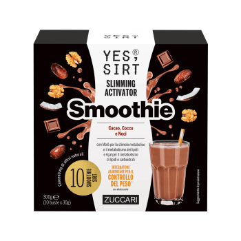 zuccari yes sirt slimming activator smoothie cacao cocco e noci 300g 10 bustine