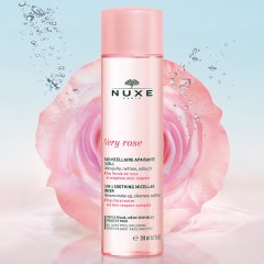 nuxe very rose acqua micellare lenitiva 3 in 1 strucca e deterge viso e occhi 200ml