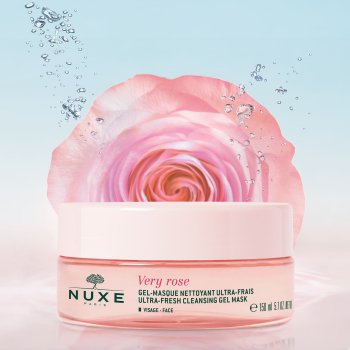 nuxe very rose gel maschera detergente ultra fresco 150ml