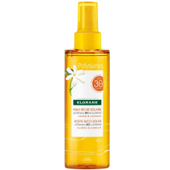 klorane polynesiane olio secco tamanu monoi spf 30+ 200ml + shampoo doccia doposole monoi 75ml