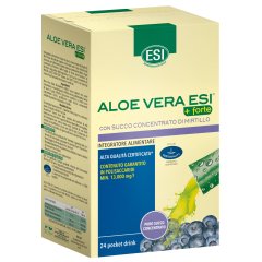 esi aloe vera succo + forte con mirtillo 24 pocket drink 20ml