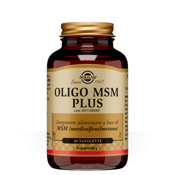 solgar - oligo msm plus 60 tavolette