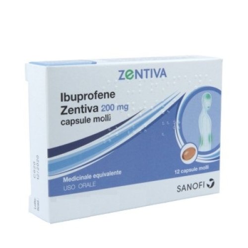 Ibuprofene Zentiva 12 capsule Molli 200mg