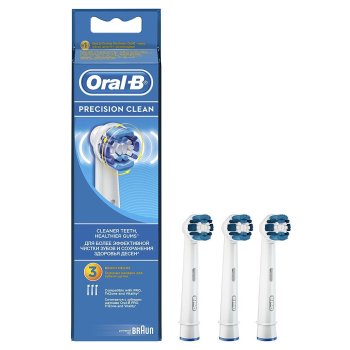 oralb refill precision clean eb 20 testine ricambio spazzolino elettrico 3 pezzi