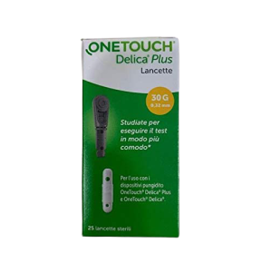 One Touch Delica Plus - Lancette Pungidito Sterili Per La Glicemia 25 Pezzi