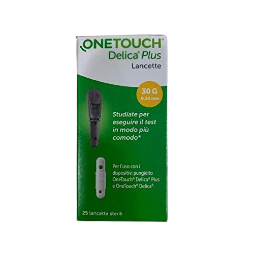 One Touch Delica Plus - Lancette Pungidito Sterili Per La Glicemia 25 Pezzi