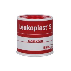 leukoplast s cerotto su rocchetto - 5cm x 5m