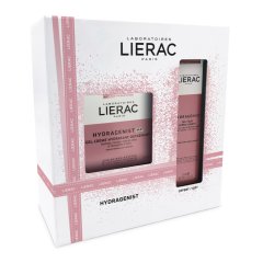 lierac cofanetto natale hydragenist gel-crema idratante ossigenante 50ml + hydragenist gel occhi idra-levigante 15ml