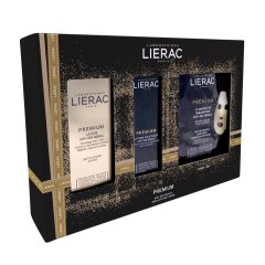 lierac cofanetto natale premium la cure 30 ml + la crème voluptueuse 30 ml + maschera oro 20 ml