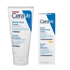 cerave sleever crema corpo idratante 177 ml + crema viso 52 ml