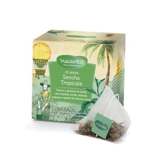 Neavita - Tisana Tè verde Sencha Tropicale 15 FiltroScrigno 