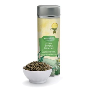 neavita - silver tin tè verde sencha tropicale taglio tisana 60g