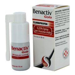 Benactiv Gola Spray Orale 0,25% 15ml