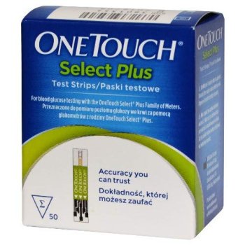 one touch select plus strisce reattive misurazione glicemia 50 pz