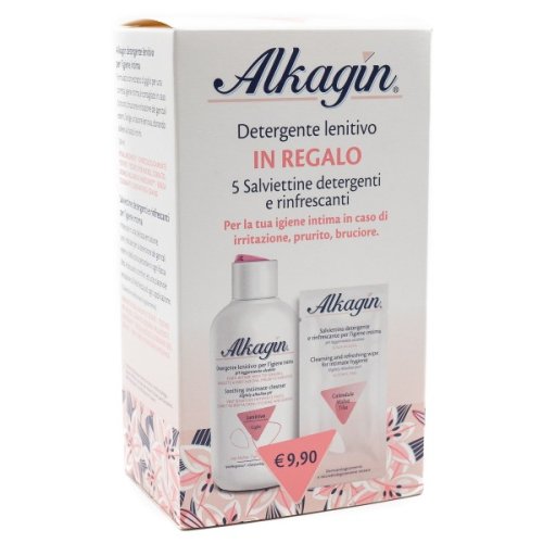 Alkagin Detergente Lenitivo pH 7 250ml + Salviette 5 Pezzi