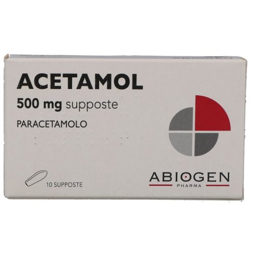 ACETAMOL 10 Supposte Bambbini 500 mg