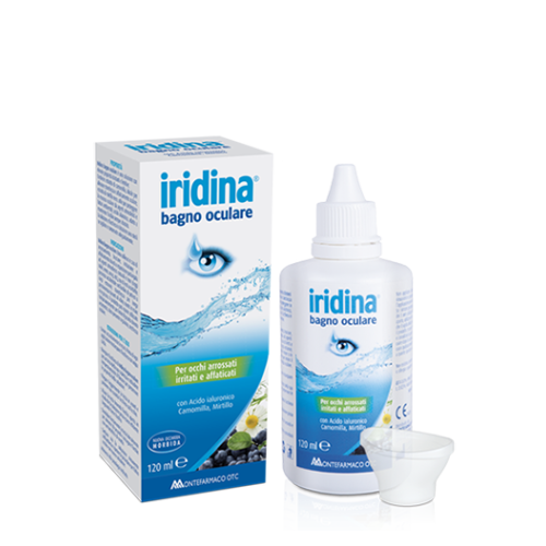 Iridina Bagno Oculare Con Acido Ialuronico Camomilla E Mirtillo 120ml